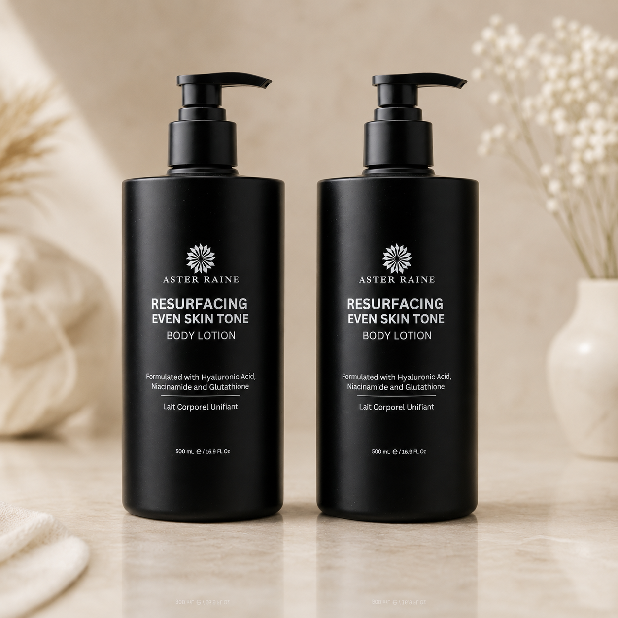 Duo Lait Corporel Clarifiant | Glutathion, Niacinamide Aster Raine France