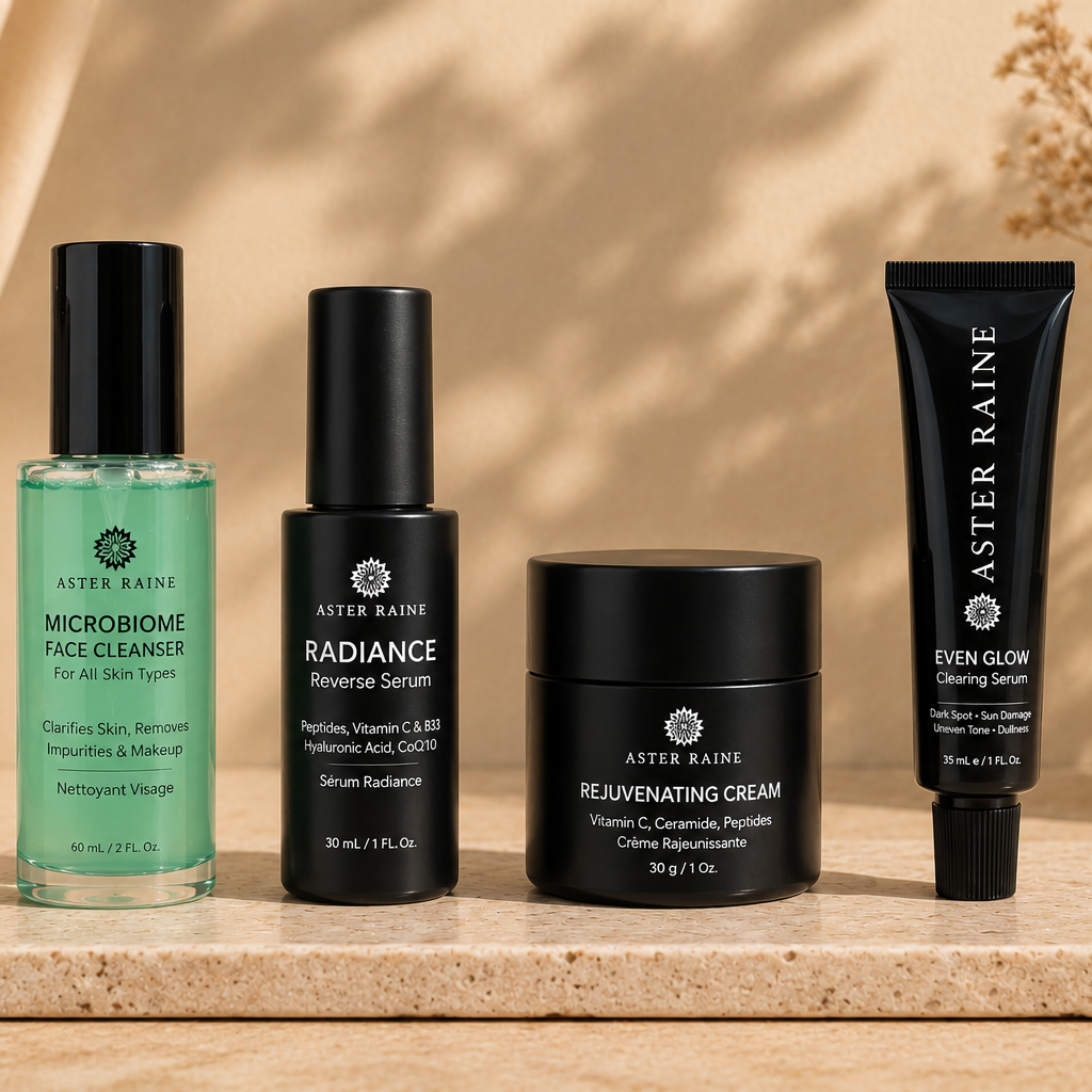 Gamme Visage Clarifiante et Anti Taches | Routine Correctrice & Uniformisante asterraine