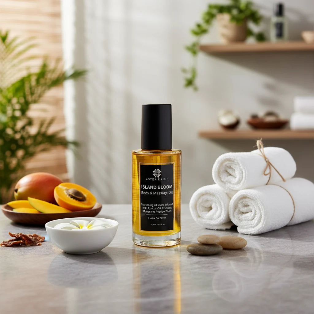 Huile Corps & Massage – Island Bloom Aster Raine France